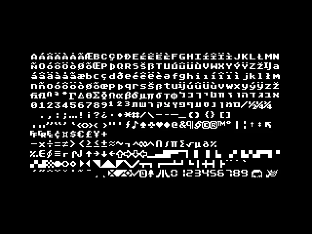 atascii font